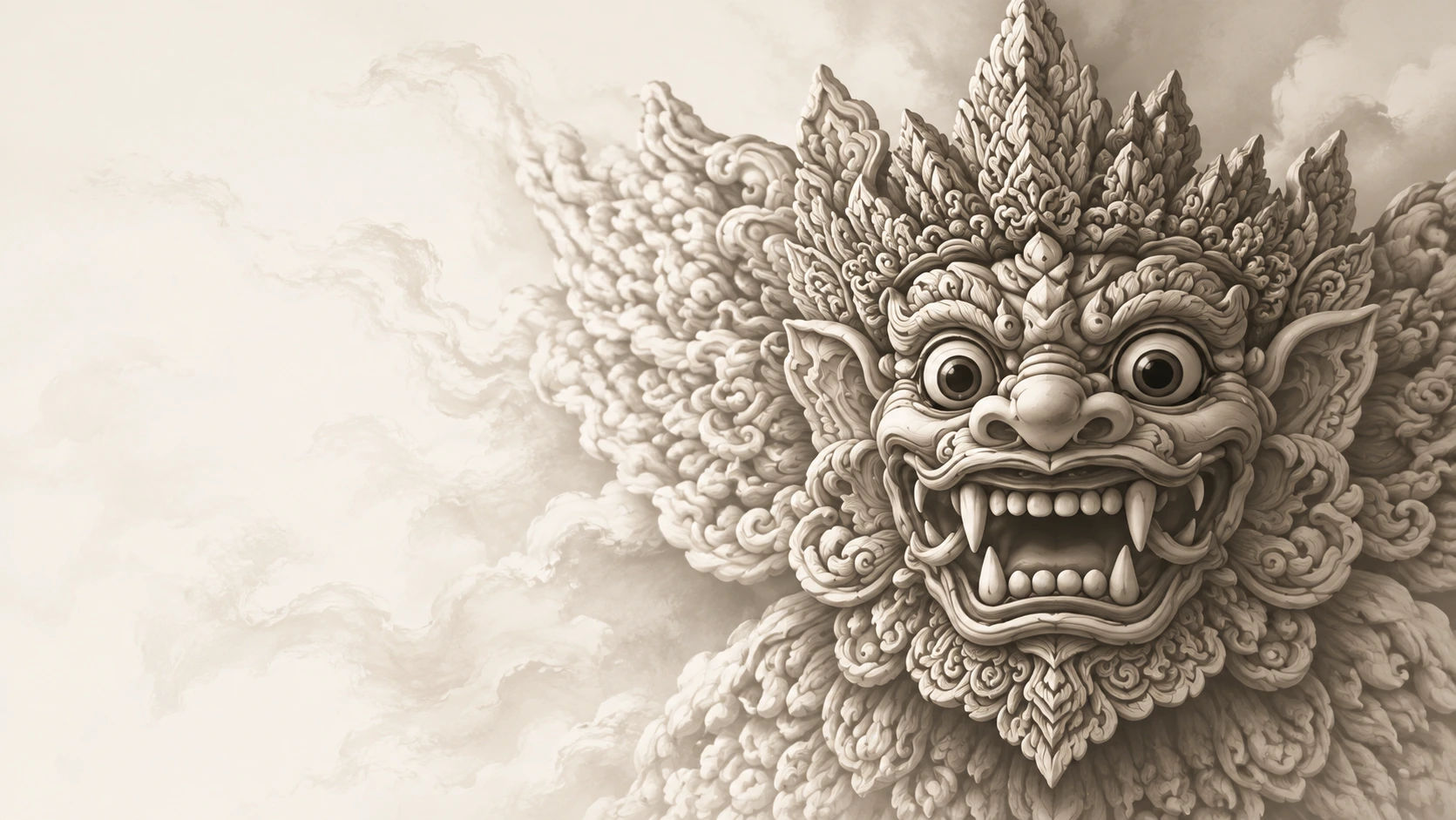 Ilustrasi Baju Barong Bali